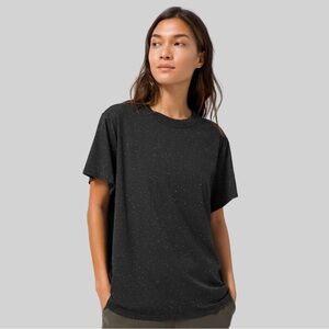 Lululemon All Yours Boyfriend Tee in Black / White